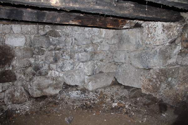 Megalitski zid podruma napuštene kuće u Sklopini (Foto: Noa Majetić)