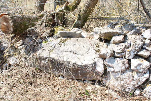 Stećak - sanduk ugrađen u suhozid seoskog puta približne veličine 170 x 55 x 55 centimetara (Foto: Goran Majetić)