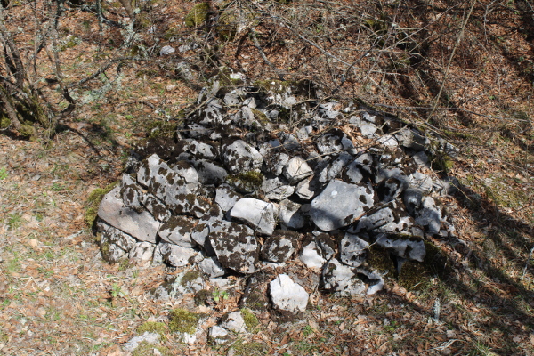Gomilica kamenja usred crkvene lađe nastala pri arheološkom istraživanju provedenom 1989. godine (Foto: Goran Majetić)