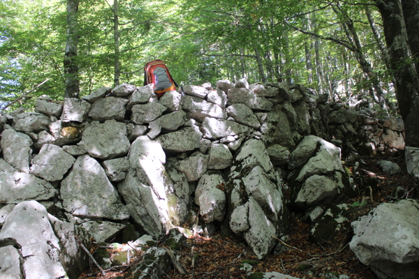 Još jedan lagani zadatak: Koliko iznosi približna visina ove dionice megalitskog suhozida na Stražbenici? (Foto: Goran Majetić)