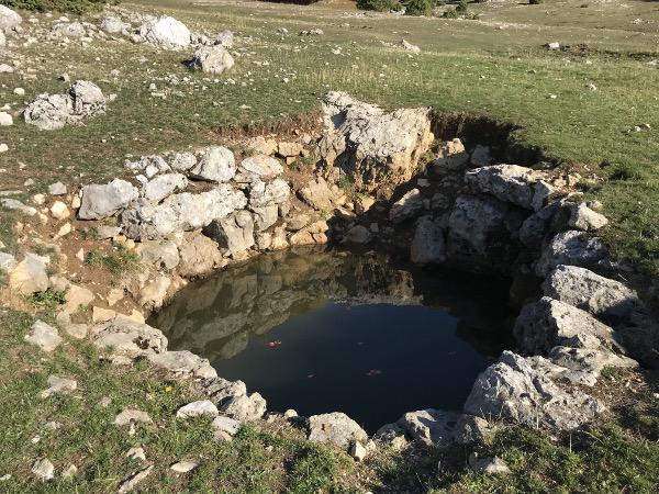 Sedam bunara puno je vode, dok su ostala dva zatrpana, a naziru se i mogući ostaci još dva bunara (Foto: Vinko Klarić)