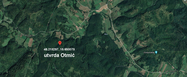 Otmić se nalazi oko 12 kilometara zračne crte južno od Vojnića (Izvor: Google (google.com))