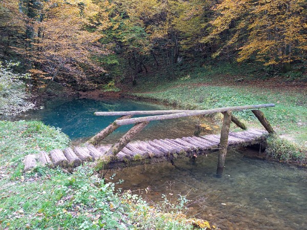 Malo Šmitovo jezero i most preko spoja malog i velikog jezera (Foto: Faruk Islamović)