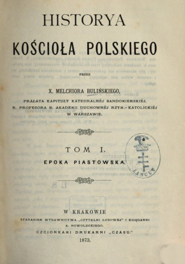 I u poljskoj literaturi spominje se papinski privilegij hrvatskog bogoslužja u 13. stoljeću na osnovu prihvaćanja argumentacije o sv. Jeronimu. (Izvor: Sadecka Biblioteka Publiczna (sbc.nowysacz.pl) - Melchior Buliński ”Historya kościoła Polskiego - Tom 1: Epoka piastowska”, Kraków 1873.)