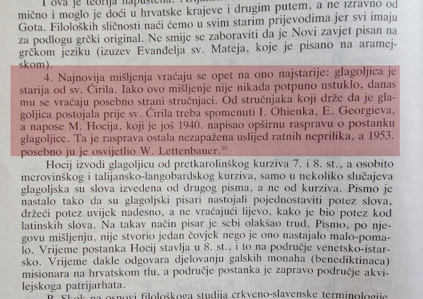 (Izvor: ”Tragom hrvatskog glagolizma”, 1995.)