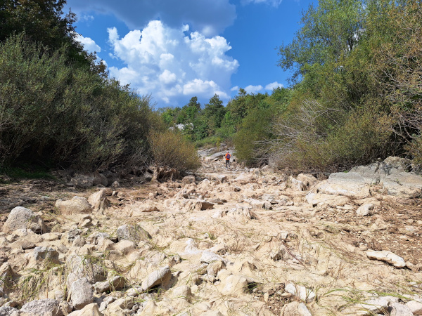 Ljeti uobičajena slika - presušeno korito Jadove (Foto: Faruk Islamović)